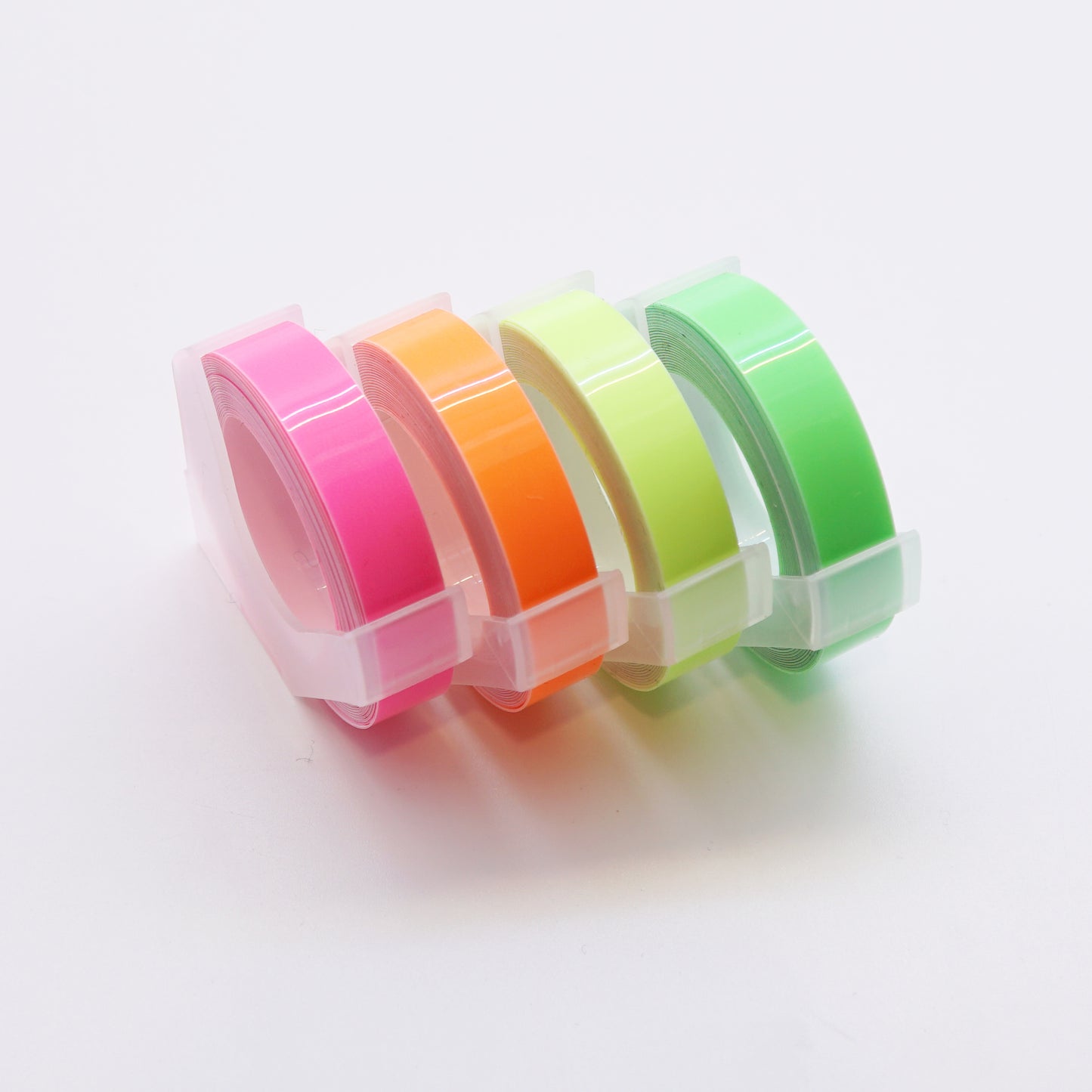MoTEX 3D Embossing Label Pack (4 rolls/pk) - Label Embossing Tape for Label Makers / Tape Writers